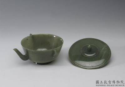 图片[3]-Jade lidded bowl with spout and two handles, Central Asia to Eastern Europe-China Archive